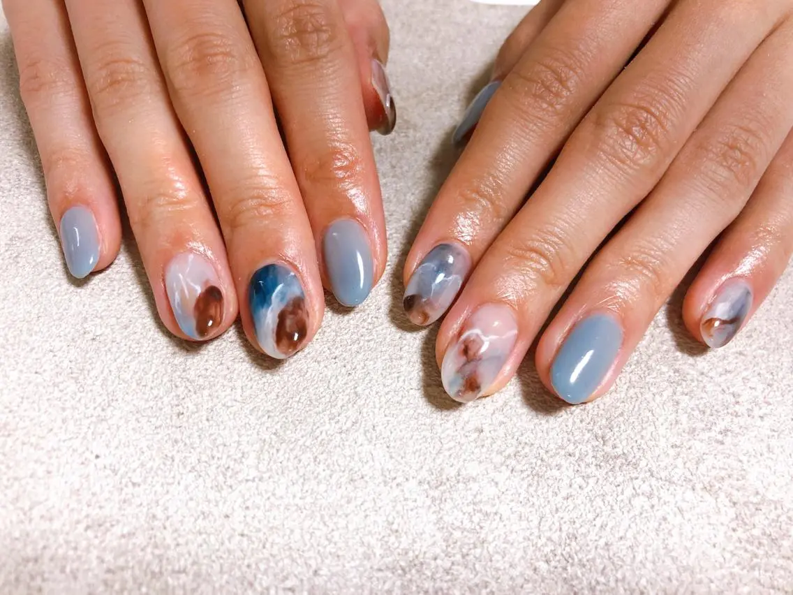 ネイル ニュアンスネイル ハンドネイル kiki nail &brow二子玉川のネイルデザイン