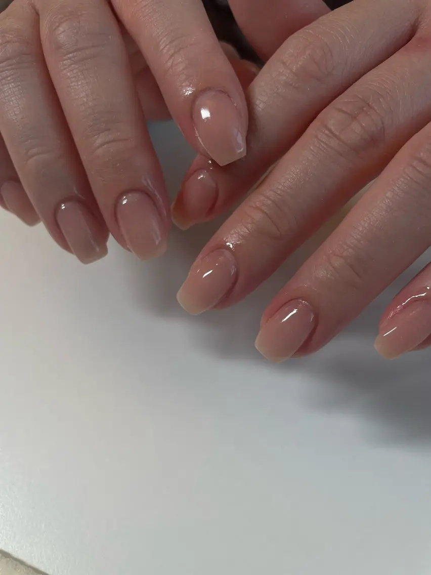 minimo SALE中💗オフィスネイル💅ちゅるん系🫧ワンカラー🎀(オフあり)の写真