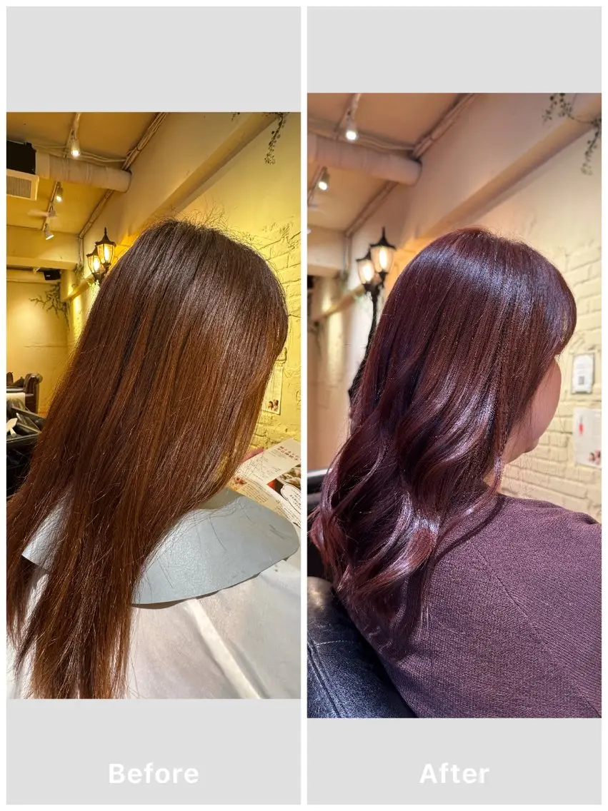 ミディアム カット ヘアカラー SHO ✂︎のヘアスタイル