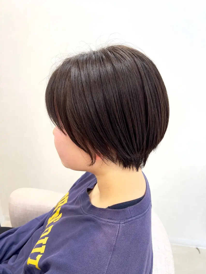 ショート ショートヘア 小顔カット カット ショート/白髪ぼかし 君和田若菜のヘアスタイル