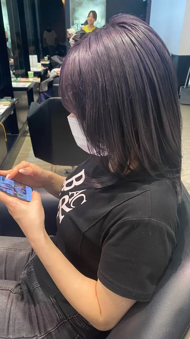 セミロング ヘアカラー 水野 聖哉のヘアスタイル