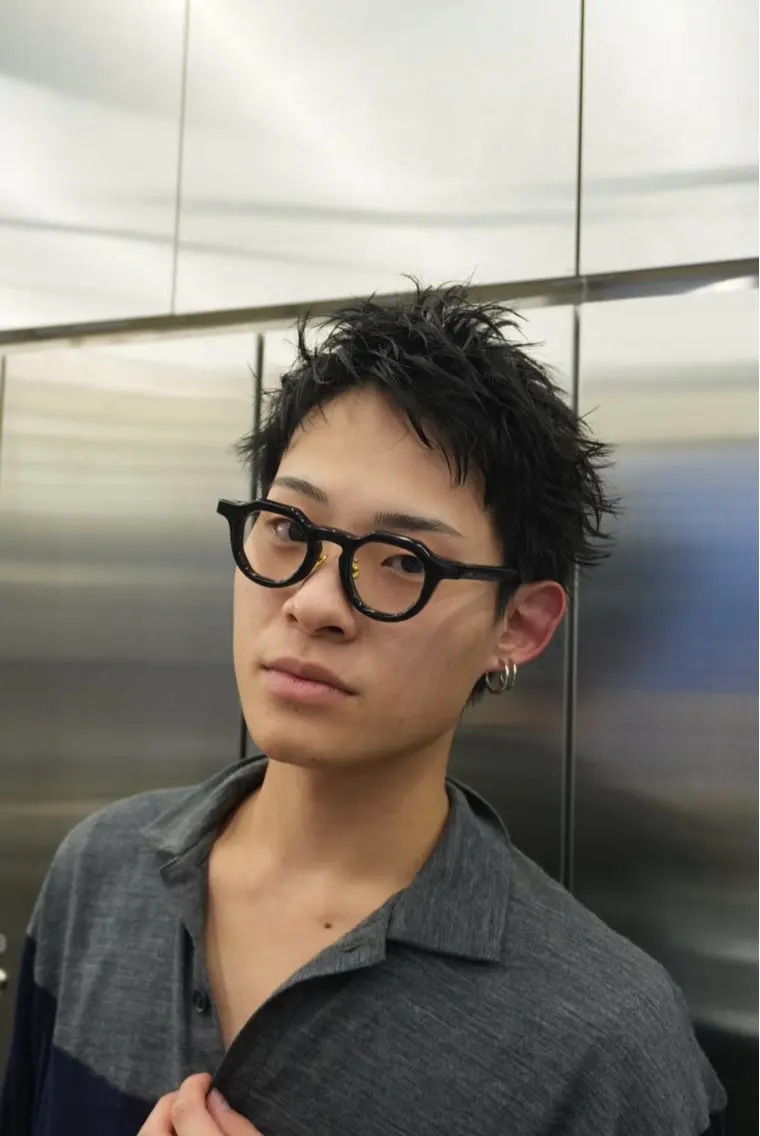 ショート メンズ カット パーマ 原宿パーマ・カラー 小原隼人のヘアスタイル