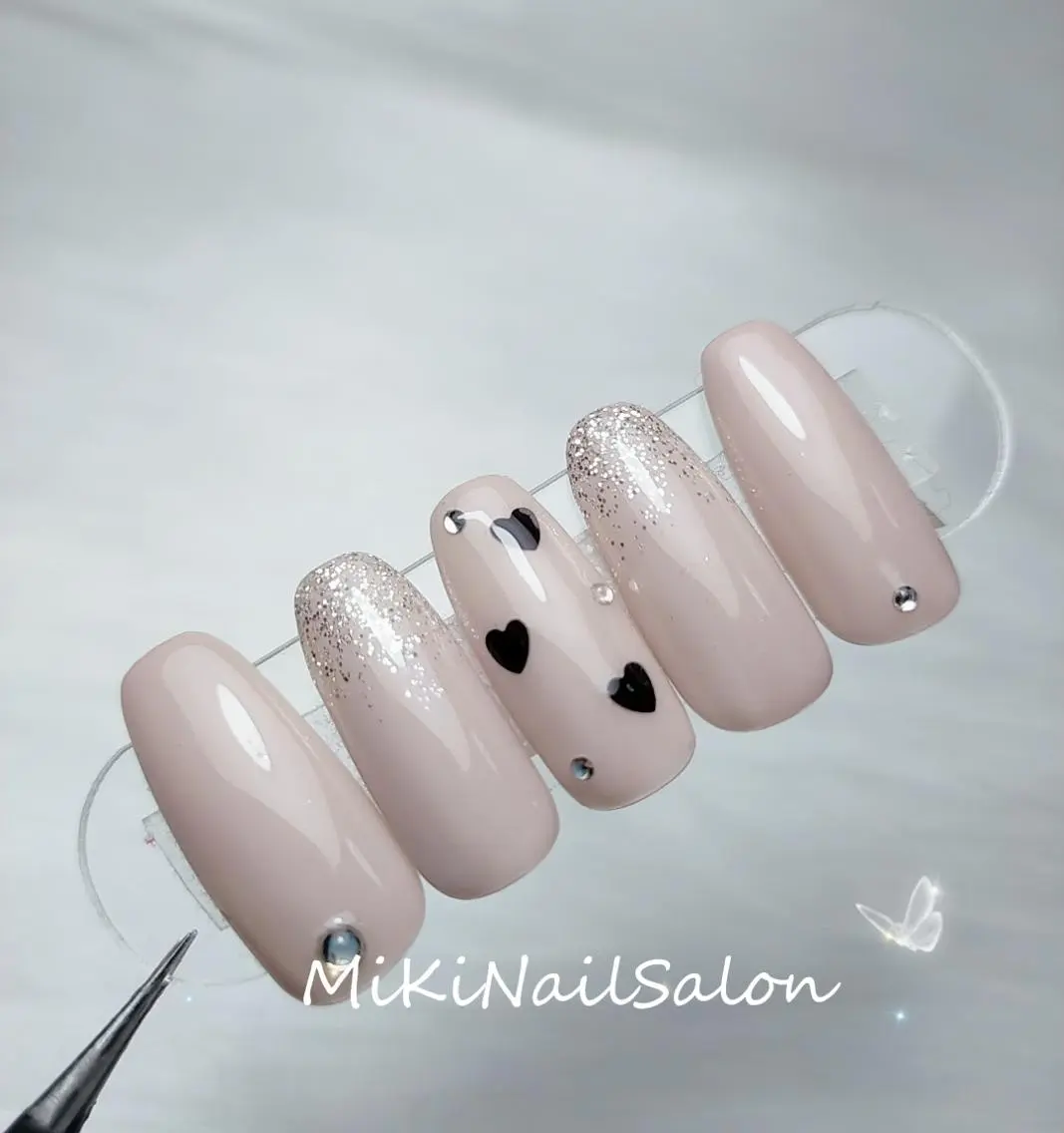 ネイル 長さ出し ジェルネイル 持ち込み ワンカラーネイル 春ネイル ハンドネイル 🎀Yumi✨ ミキネイルサロン池袋のネイルデザイン