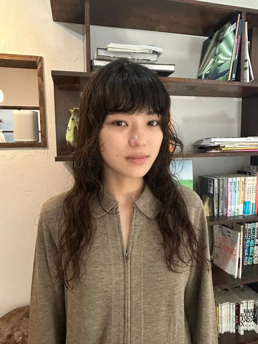 ロング カット パーマ MOMOKA💫 YARD【学芸大学】のヘアスタイル