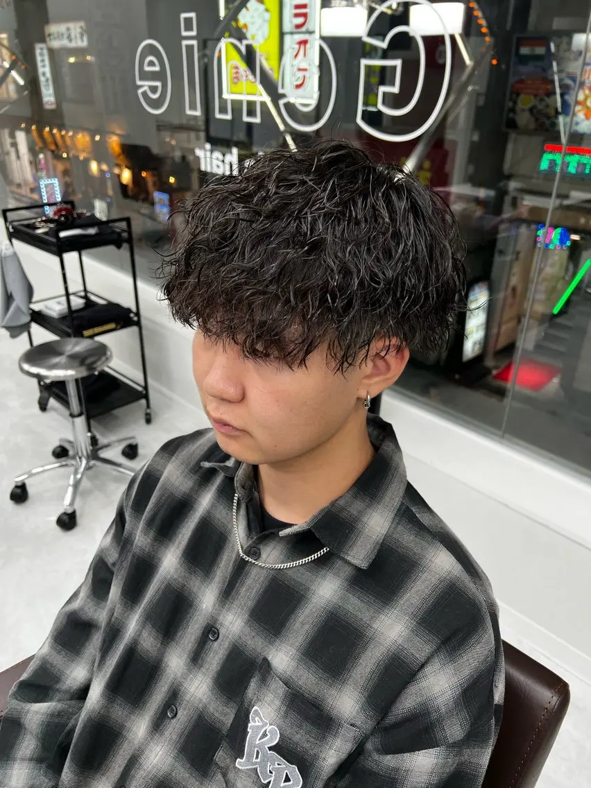 ショート パーマ メンズ カット パーマ メンズパーマ名人 TAKUMAのヘアスタイル