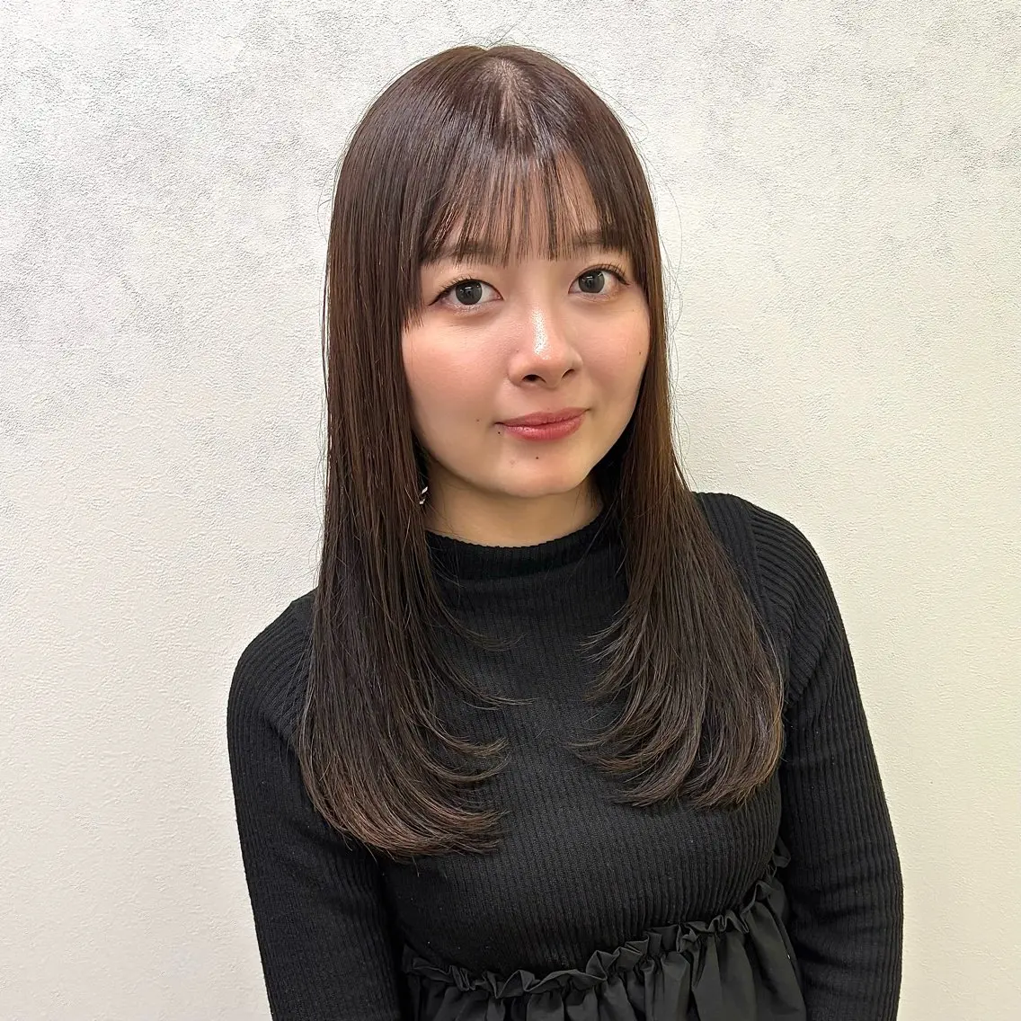 セミロング カット ヘアカラー 🍒NAKAJI🍒 [暖色/レイヤー]のヘアスタイル