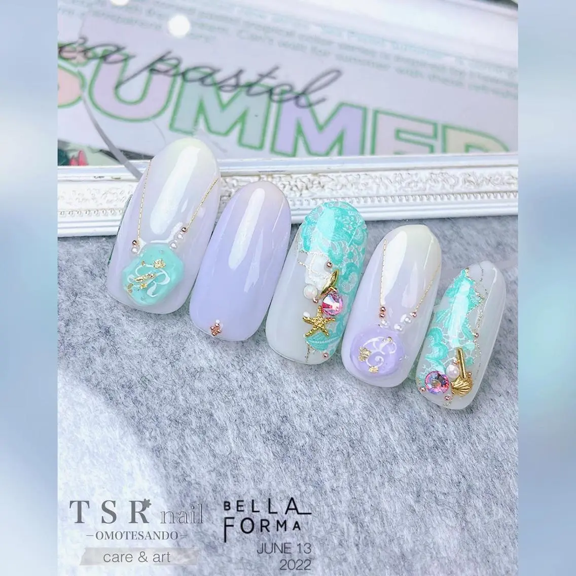 ネイル ジェルネイル パステルネイル ネイルチップ ハンドネイル ハンドケア 爪咲 りり花のネイルデザイン