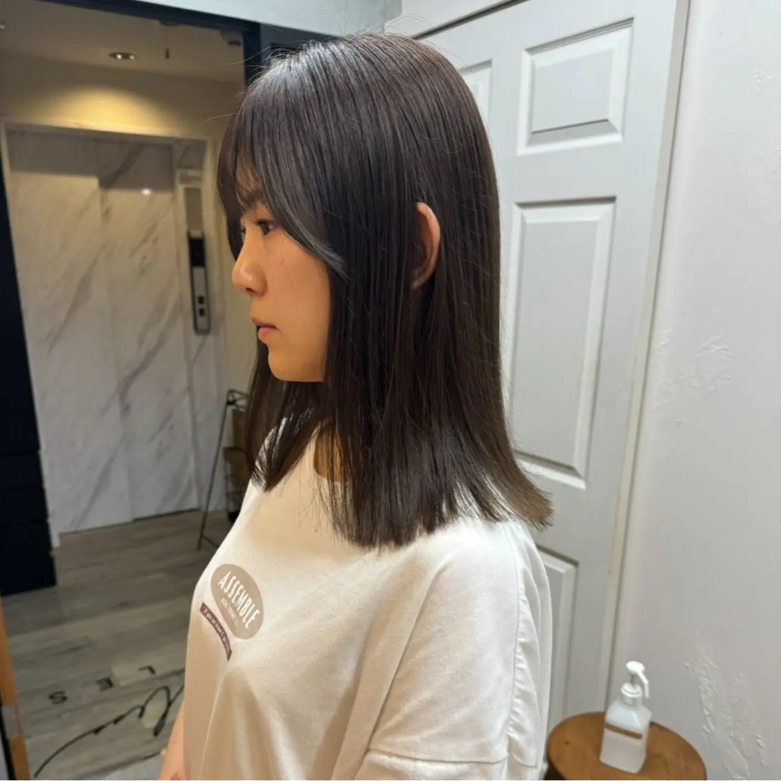 ミディアム カラー オリーブカラー カット ヘアカラー 透明感カラー ☆akoのヘアスタイル