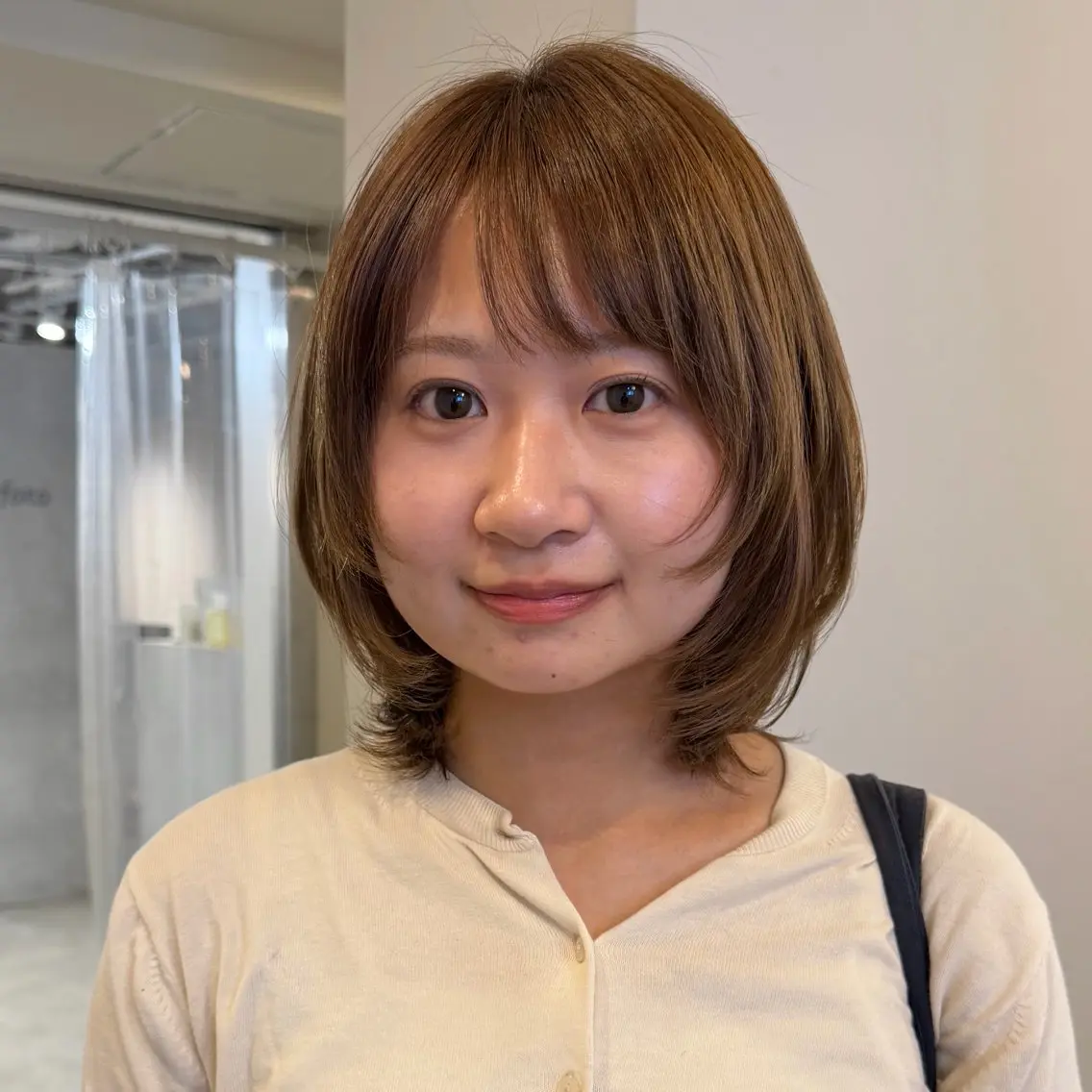 ミディアム カラー 顔周りレイヤー꙳⋆ ミディアム⌇SAKIのヘアスタイル