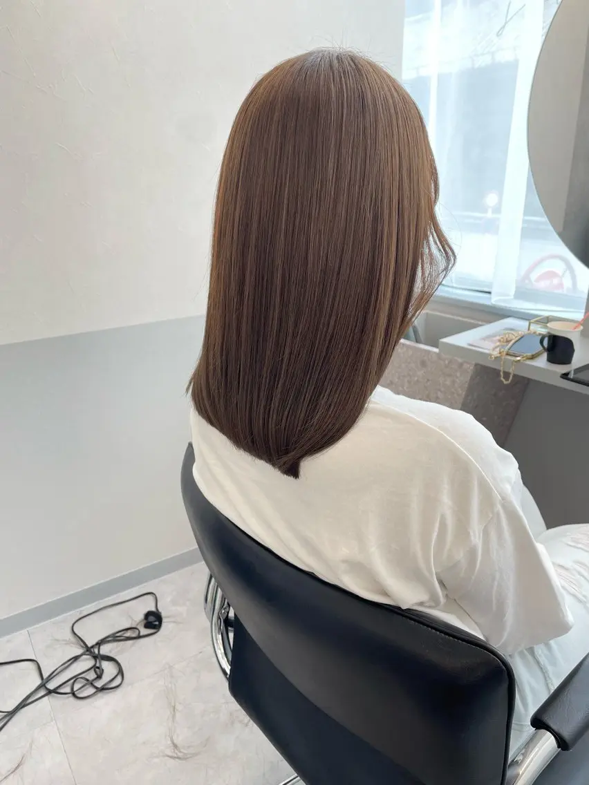 ミディアム カラー カット ヘアカラー トリートメント 🌷tocca Mai🌷のヘアスタイル