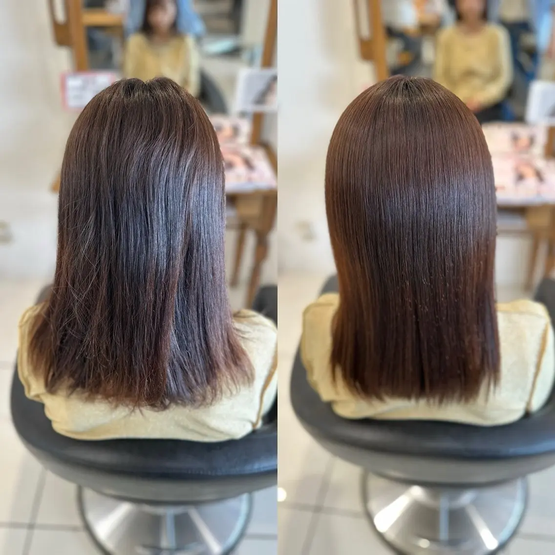 ロング ボブ 縮毛矯正 縮毛矯正 ✨美髪矯正の専門家✨ 髪質改善 松村のヘアスタイル