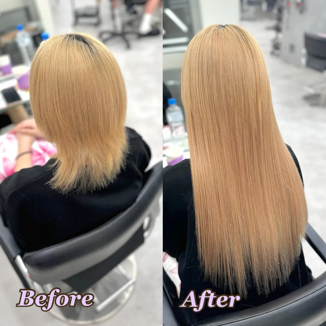 エクステ ヘアメ🎀ハイトーン 🩵エクステ🪄しほのヘアスタイル