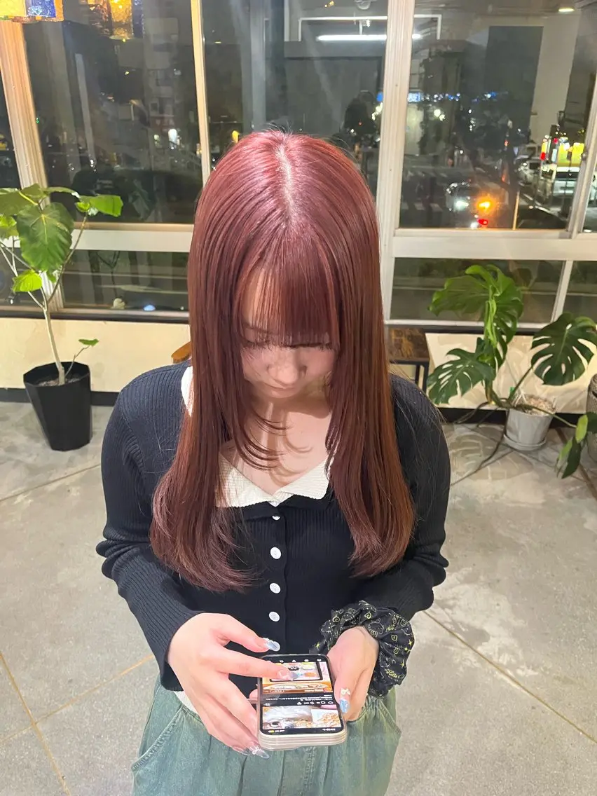 ロング ヘアカラー iro+soi はるかのヘアスタイル