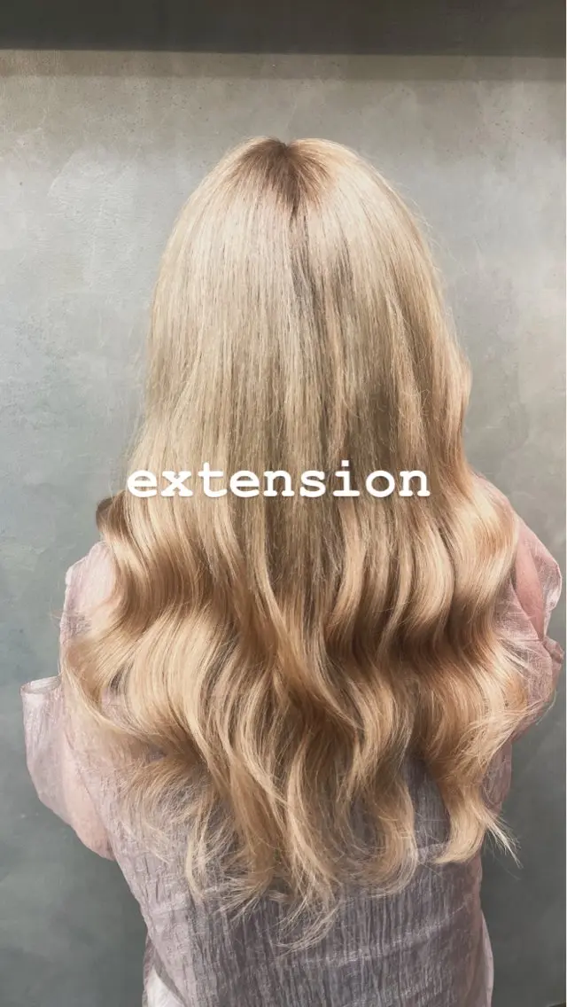 カット エクステ 渋谷カットパーマ シールエクステトモヤのヘアスタイル