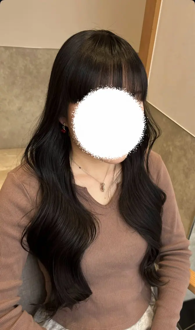 ロング カラー ヘアカラー トリートメント しみず さきのマツエク・マツパデザイン