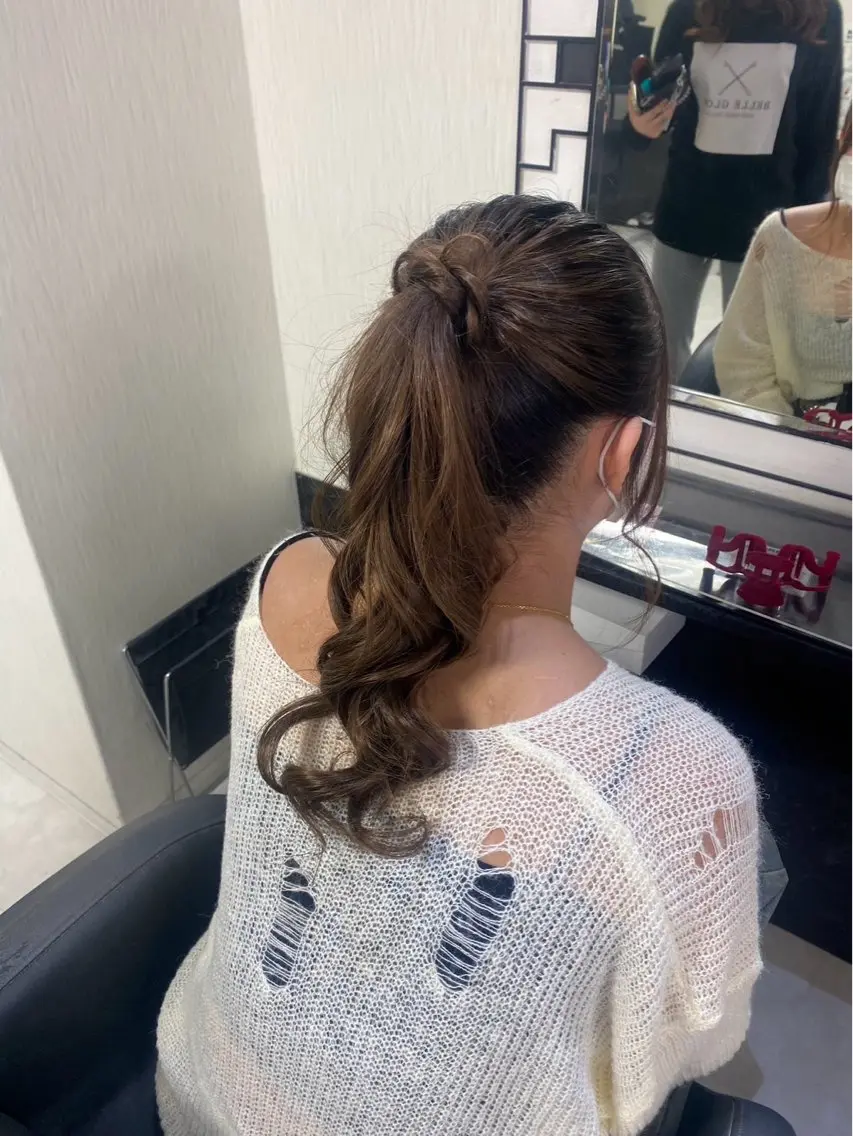 ロング ヘアセット ベルグロー🧡 心斎橋スタッフ🦋のヘアスタイル