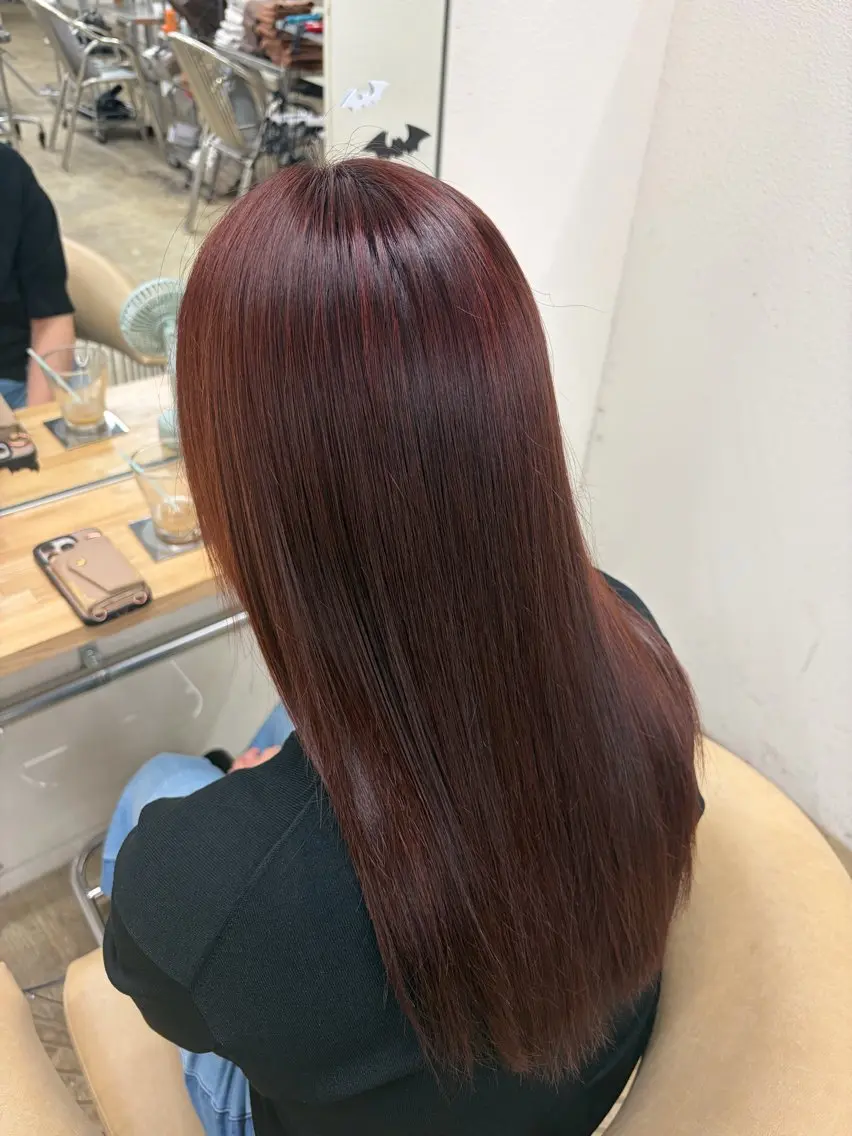 セミロング ヘアカラー fand KOTOMIのヘアスタイル