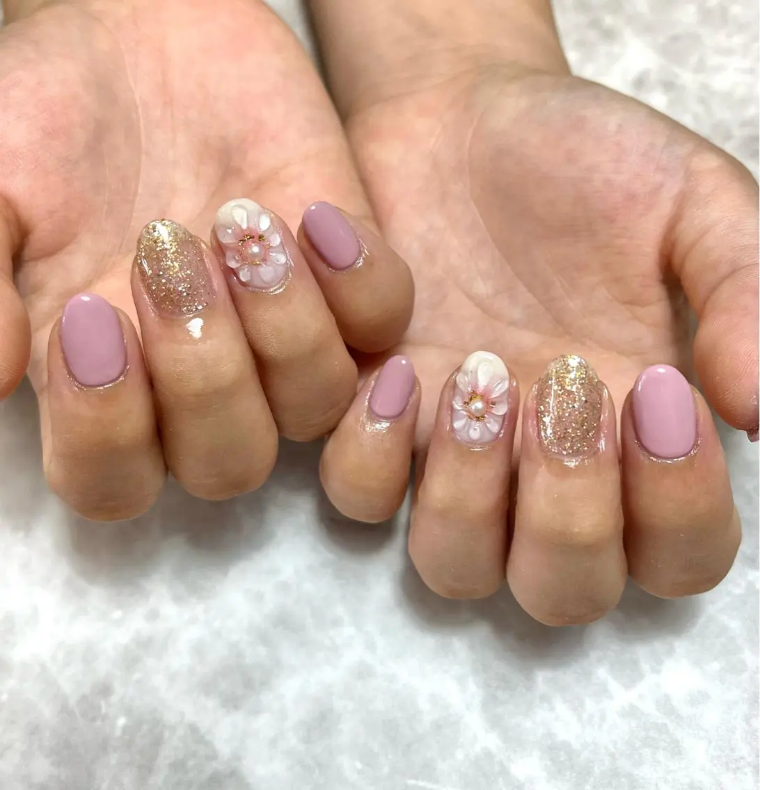 ネイル フラワーネイル ぷっくりネイル nails' it...のネイルデザイン