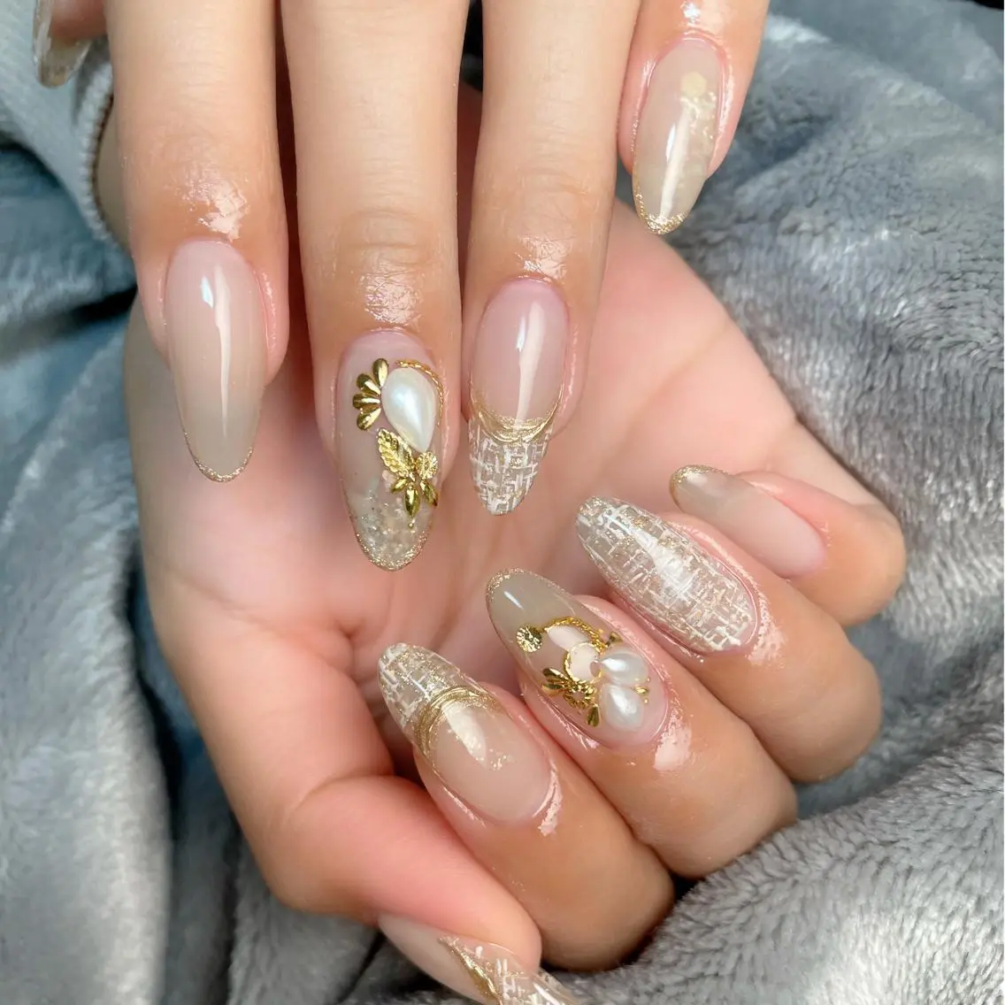 ロング ネイル 下妻ネイルサロン/ 持ちの良いネイルのネイルデザイン