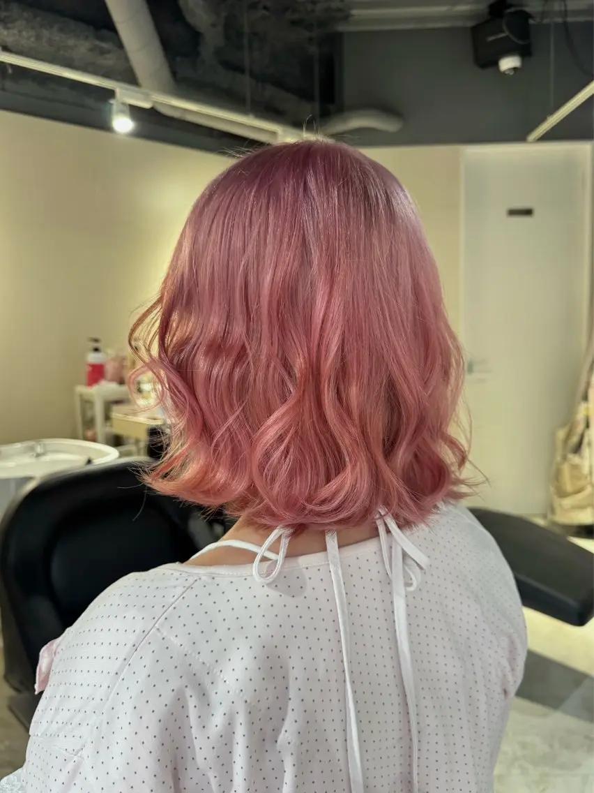 ショート ヘアカラー 韓国🎀中明度カラー リストSAKURAのヘアスタイル