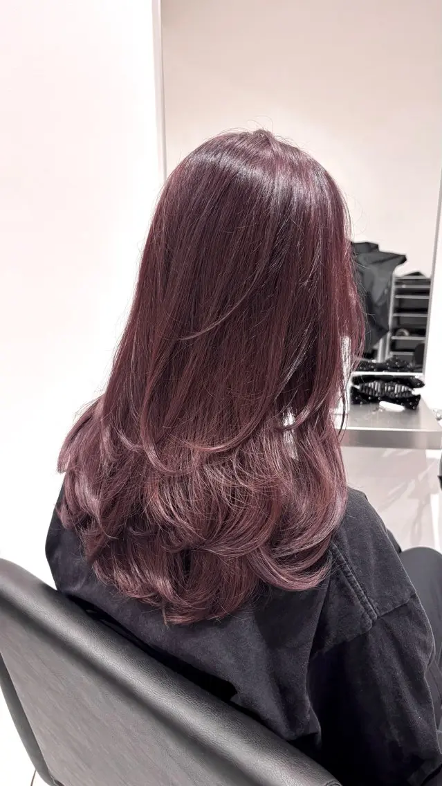 セミロング カラー ベージュカラー ブリーチ ブラウンカラー ケアブリーチ カシス カット ヘアカラー トリートメント 🎀韓国ヘア× 透明感カラー🎀正源のヘアスタイル