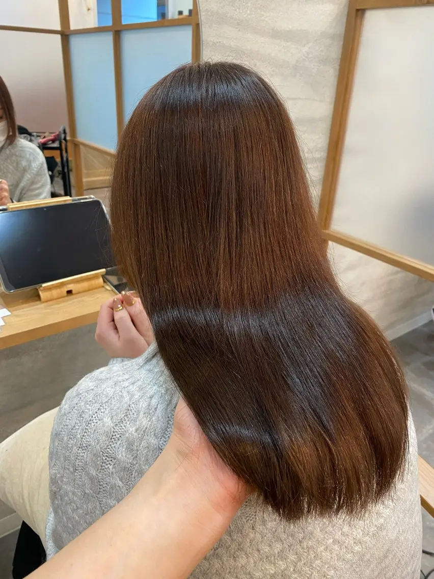 ロング カット ヘアカラー トリートメント Zinaガーデンズ 千早店　藤 辰也のヘアスタイル