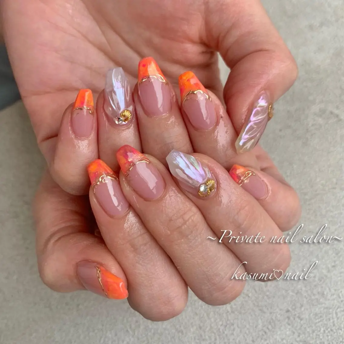 ネイル ラメ(グリッター) マグネットネイル ミラーネイル ニュアンスネイル 冬ネイル KASUMI♡ Nailのネイルデザイン