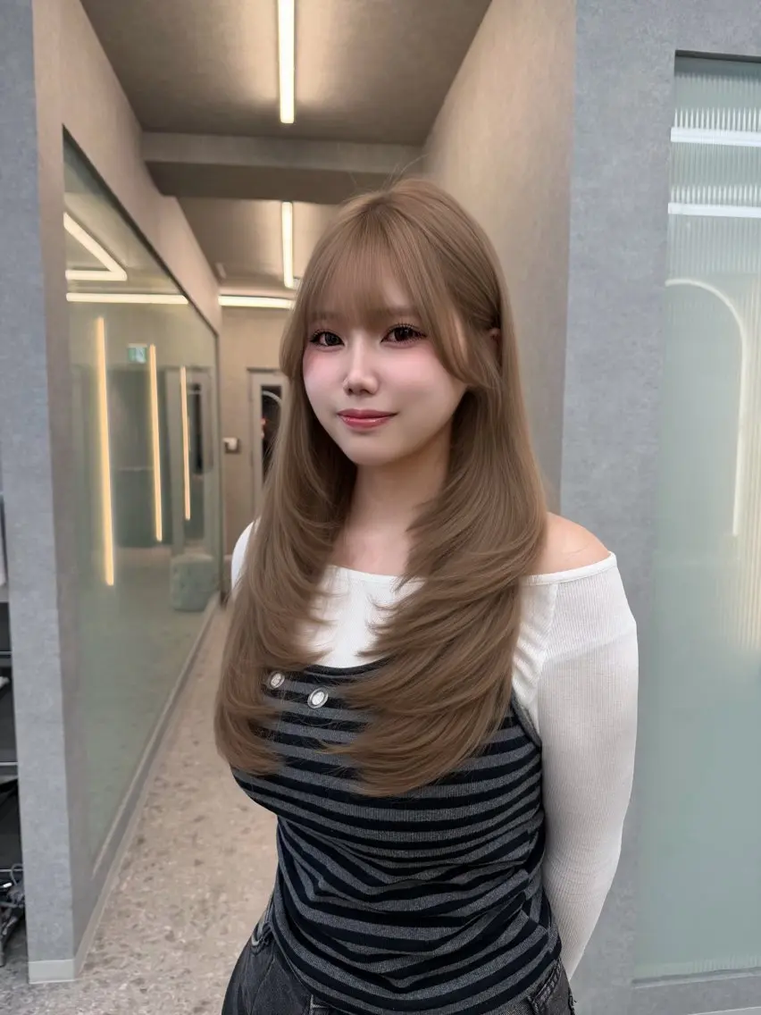 カラー ベージュカラー ブリーチ 透明感カラー ミルクティーベージュ ヘアカラー iwao seiraのヘアスタイル