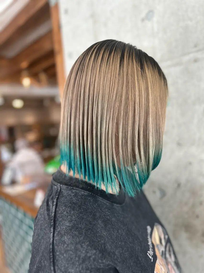 ミディアム カラー ヘアカラー トリートメント 🎨デザイン🥇 美髪・艶髪 日暮千敬のヘアスタイル