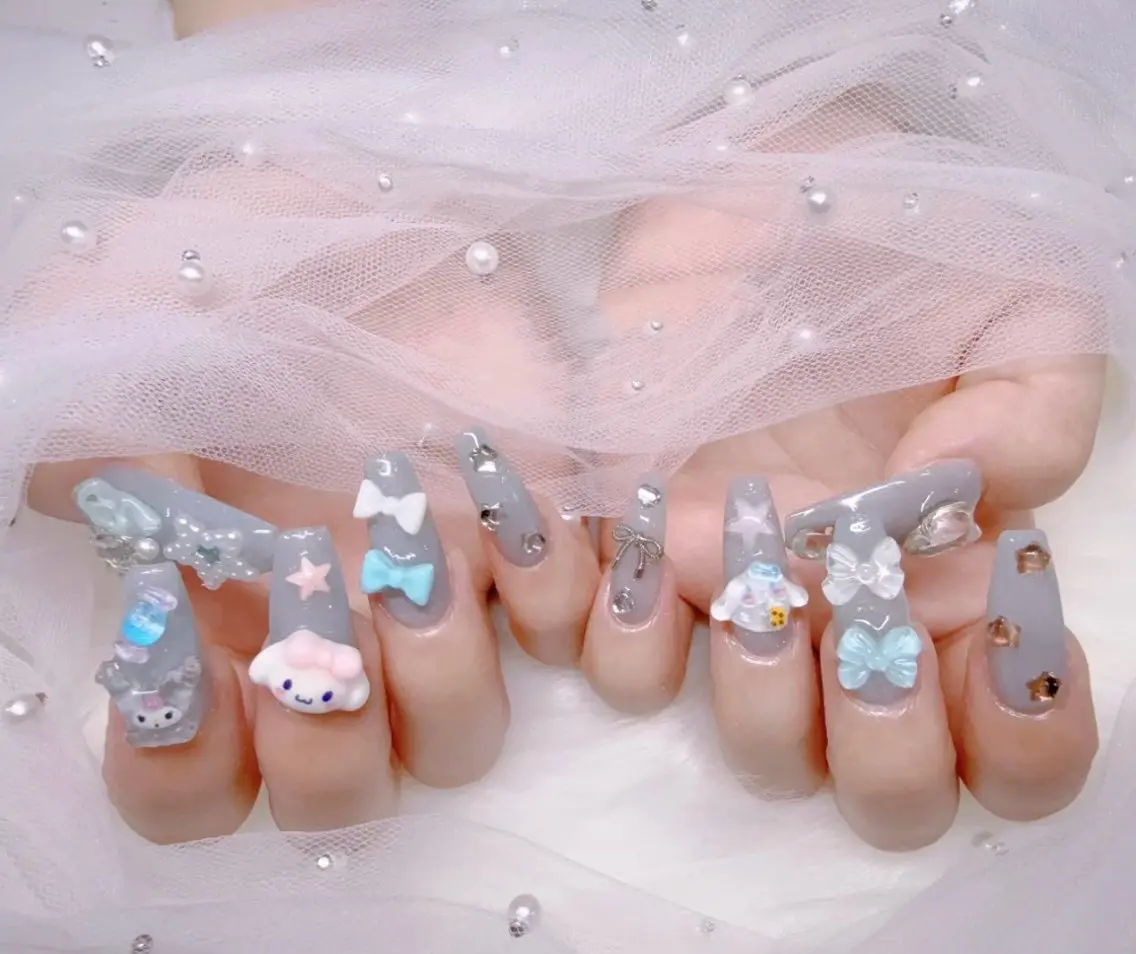ネイル アートネイル オーロラネイル 長さ出し フラッシュネイル フットネイル ハンドネイル ╹◡╹MimoEye lash🌻Nailのマツエク・マツパデザイン