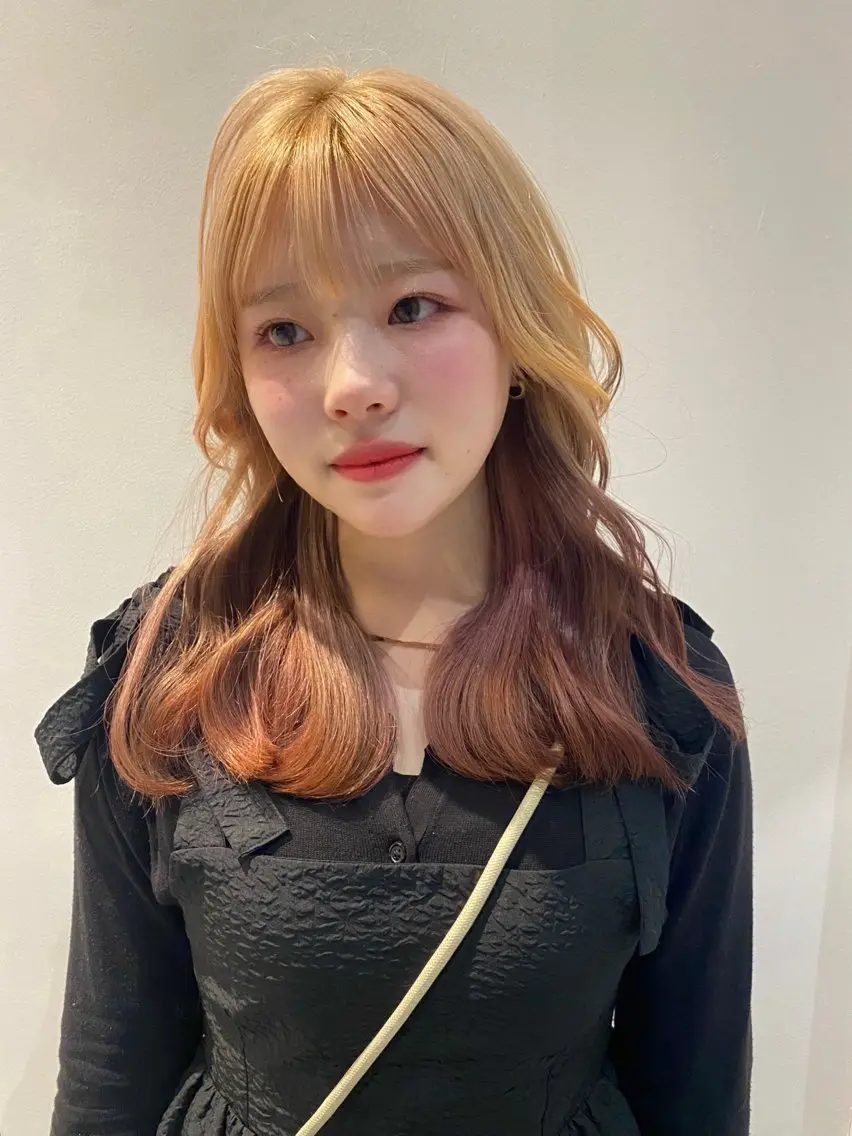 セミロング カラー 似合わせカット カット ヘアカラー トリートメント mai / linoah˚✧のヘアスタイル