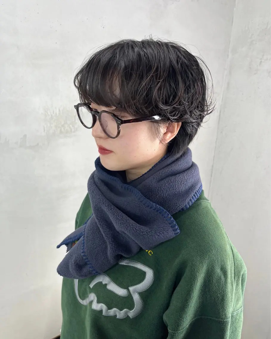 ショート ショートヘア 前嶋 愛友のヘアスタイル