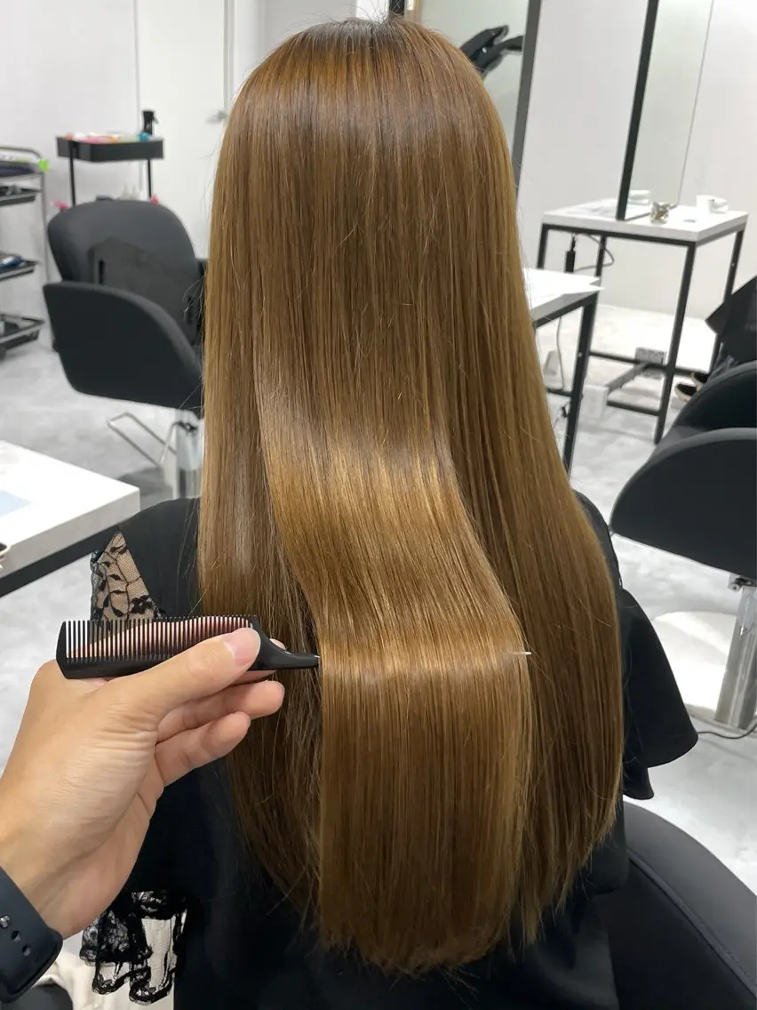 【ブリーチ毛OK】酸性ストレート+1STEPローズTR ¥16,300➡︎¥14,800の写真