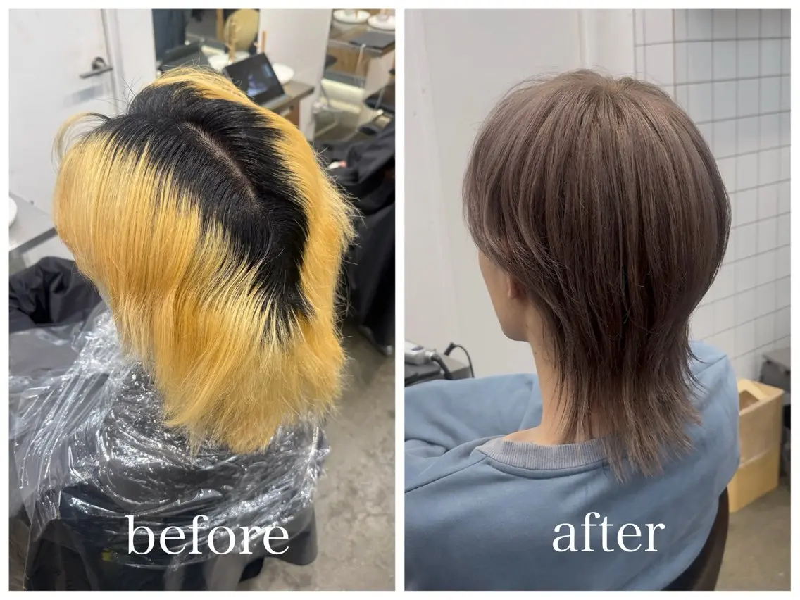 ショート カラー メンズ メンズブリーチ ブリーチ 新宿 似合わせカラー HINAのヘアスタイル
