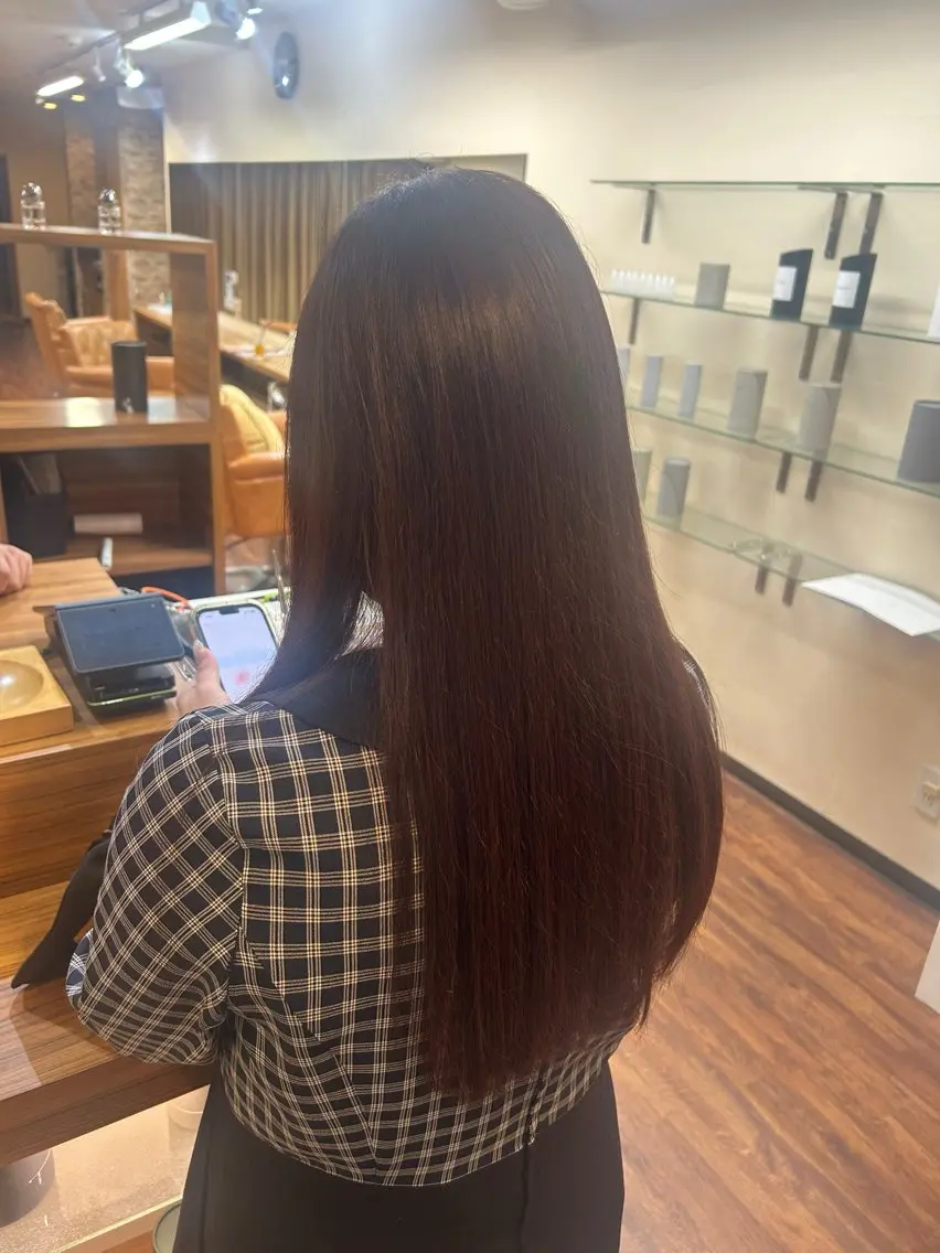 カラー ラベンダーカラー ピンクカラー ピンクラベンダー 吉柳 鈴菜 七隈のヘアスタイル