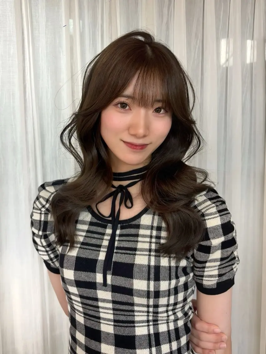 ミディアム ヘアカラー 韓国ヘア/表参道 ENA🎀🤍のヘアスタイル