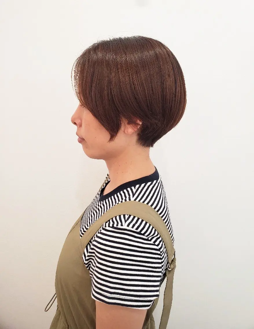 ショート パーマ カット 縮毛矯正 トリートメント ヘッドスパ 齋藤 愛美のヘアスタイル