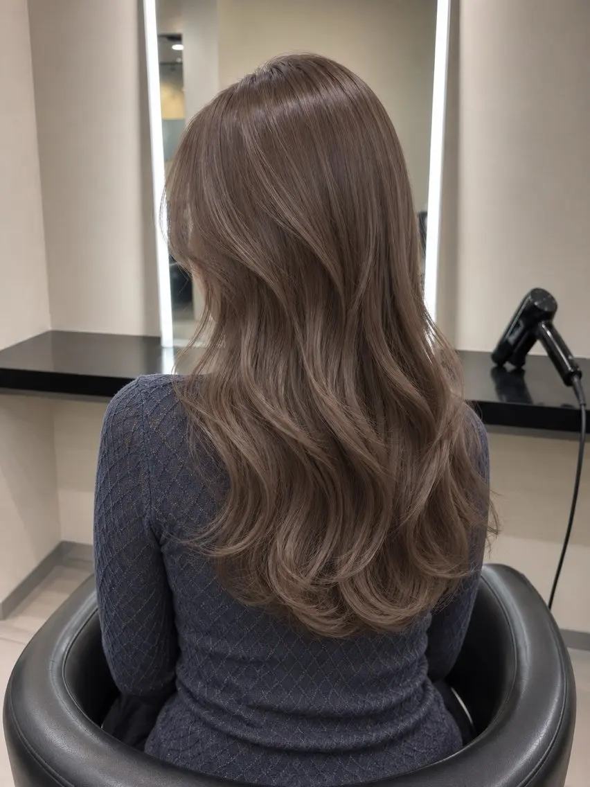 ミディアム カラー ブラウンカラー トリートメント 🌈ウルトワ水素 髪質改善naru🌈のヘアスタイル