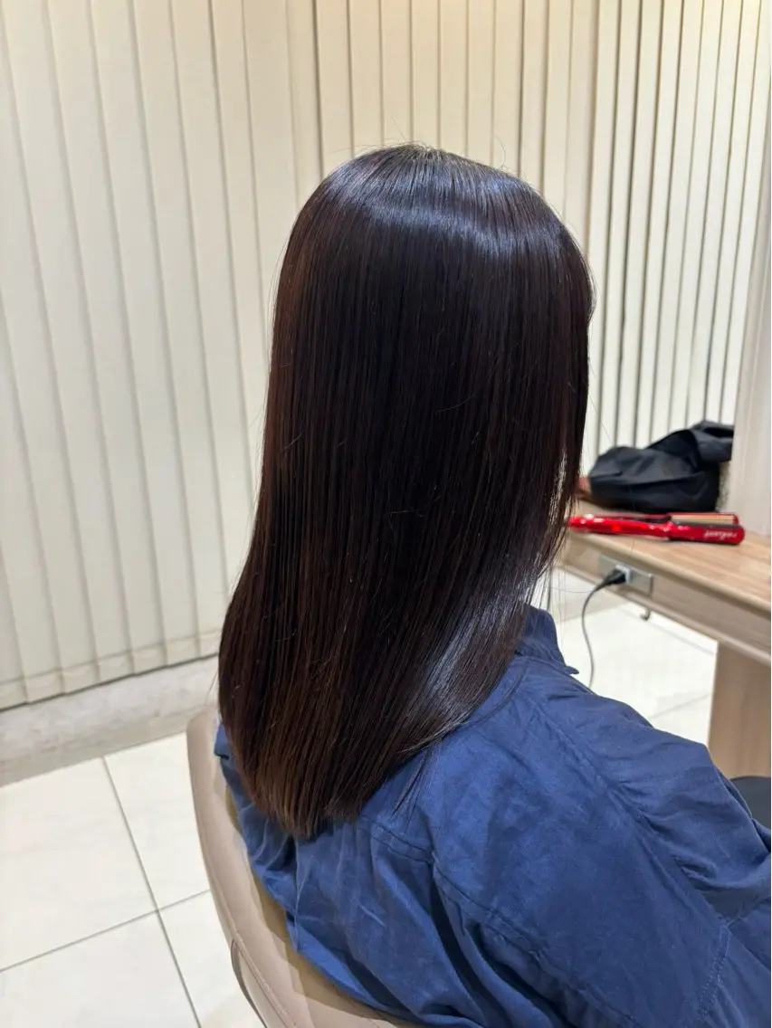 セミロング カラー ヘアカラー カラーモデル募集中 ヒライミハネのヘアスタイル