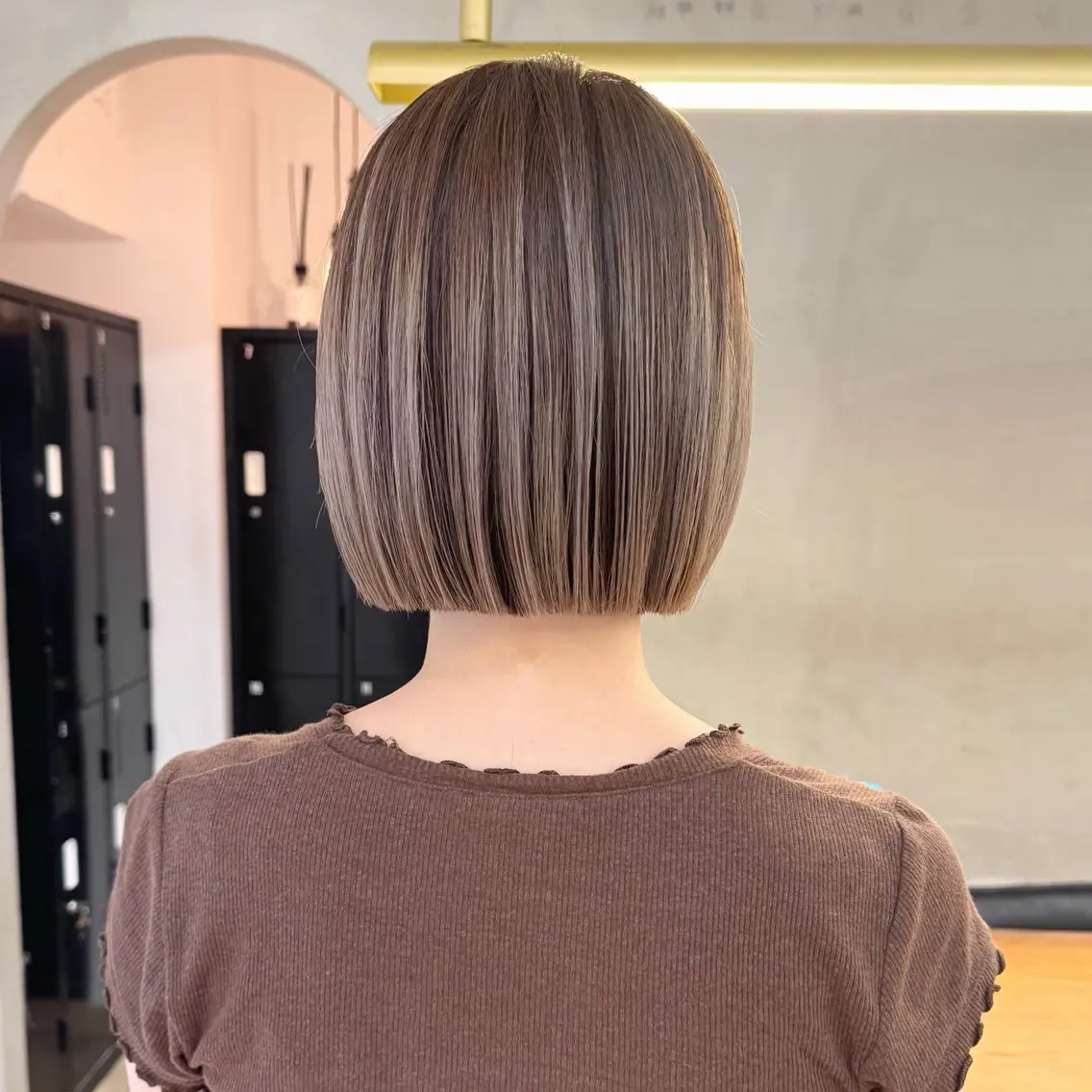 ミディアム カラー デザインカラー ハイライトカラー ボブ ハイライト カット ヘアカラー トリートメント ボブ/レイヤー 🌟梅田盛一🌟のヘアスタイル