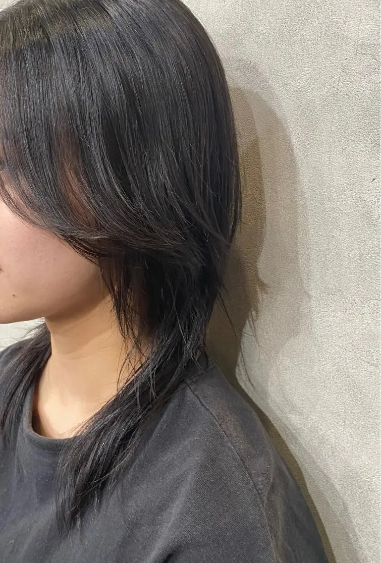 ロング ハッシュカット 吉田 恋々音のヘアスタイル