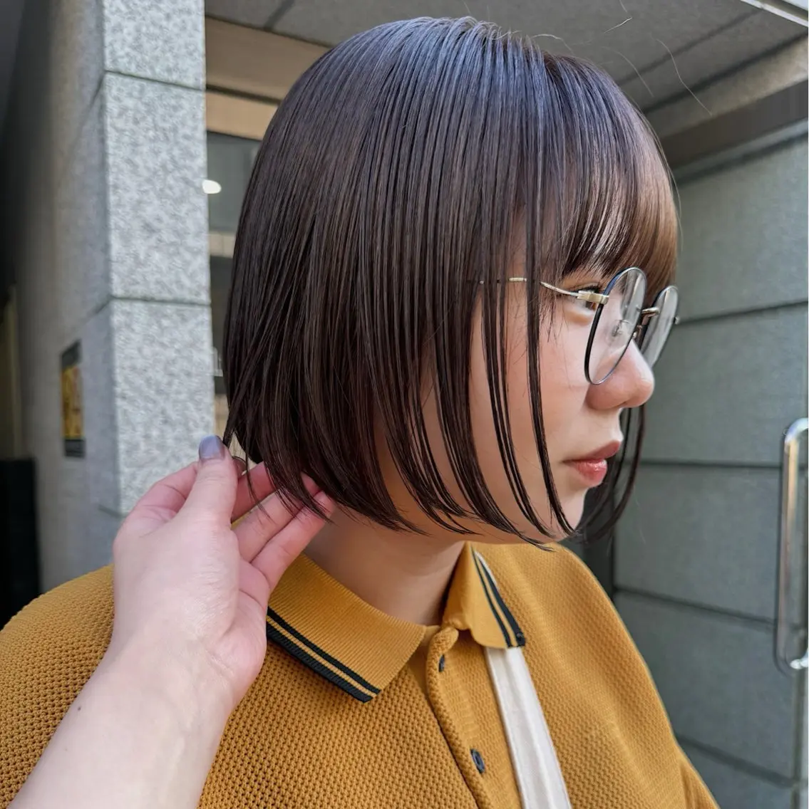 ショート カラー ヘアアレンジ ベージュカラー カット ヘアカラー トリートメント 🌐サトウ リョウ🌐のヘアスタイル