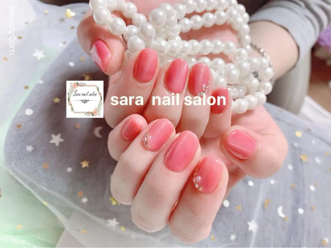 ネイル ストーンネイル 小岩 Saraのネイルデザイン
