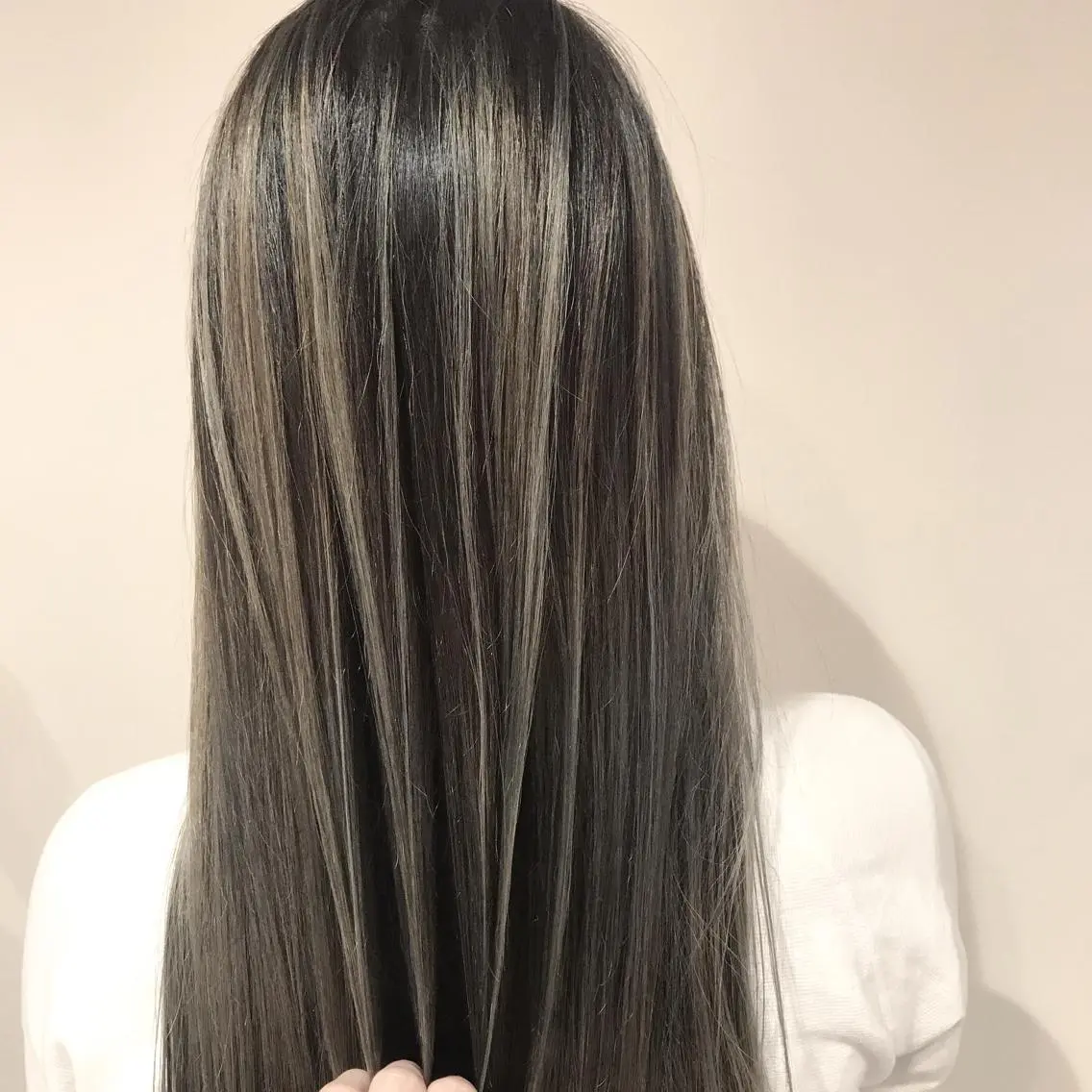 ロング カラー 髪質改善カラー韓国風 レイヤーtudaのヘアスタイル