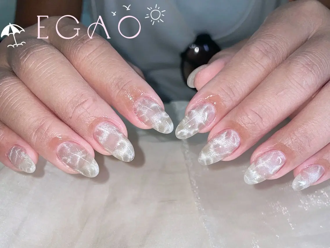 ネイル アートネイル フットネイル フレンチネイル ジェルネイル グラデーション EGAO NAIL 錦糸町店のネイルデザイン