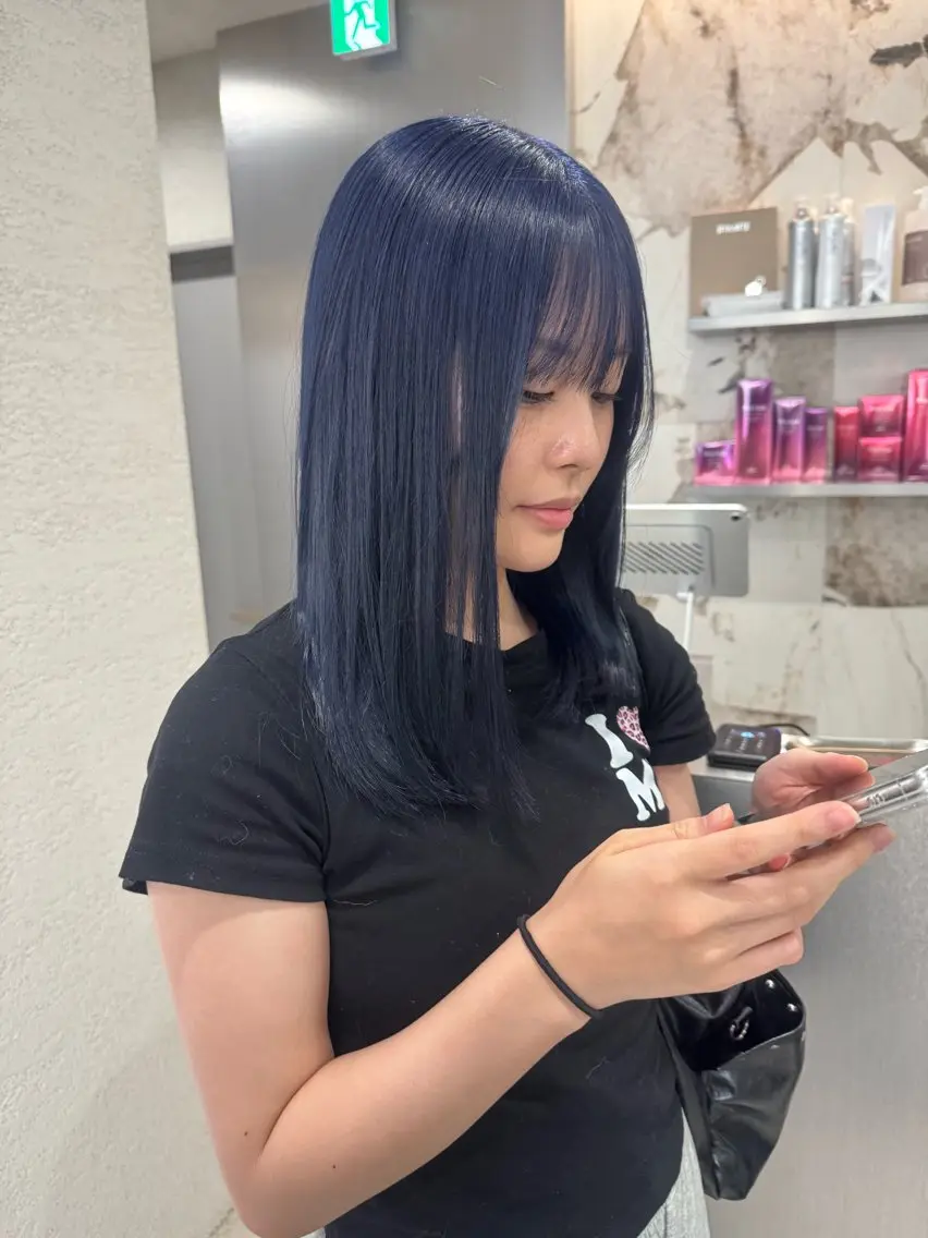 ミディアム カラー ヘアカラー ヘアセット 栄美容師/kiti /ボブ/ケントのヘアスタイル