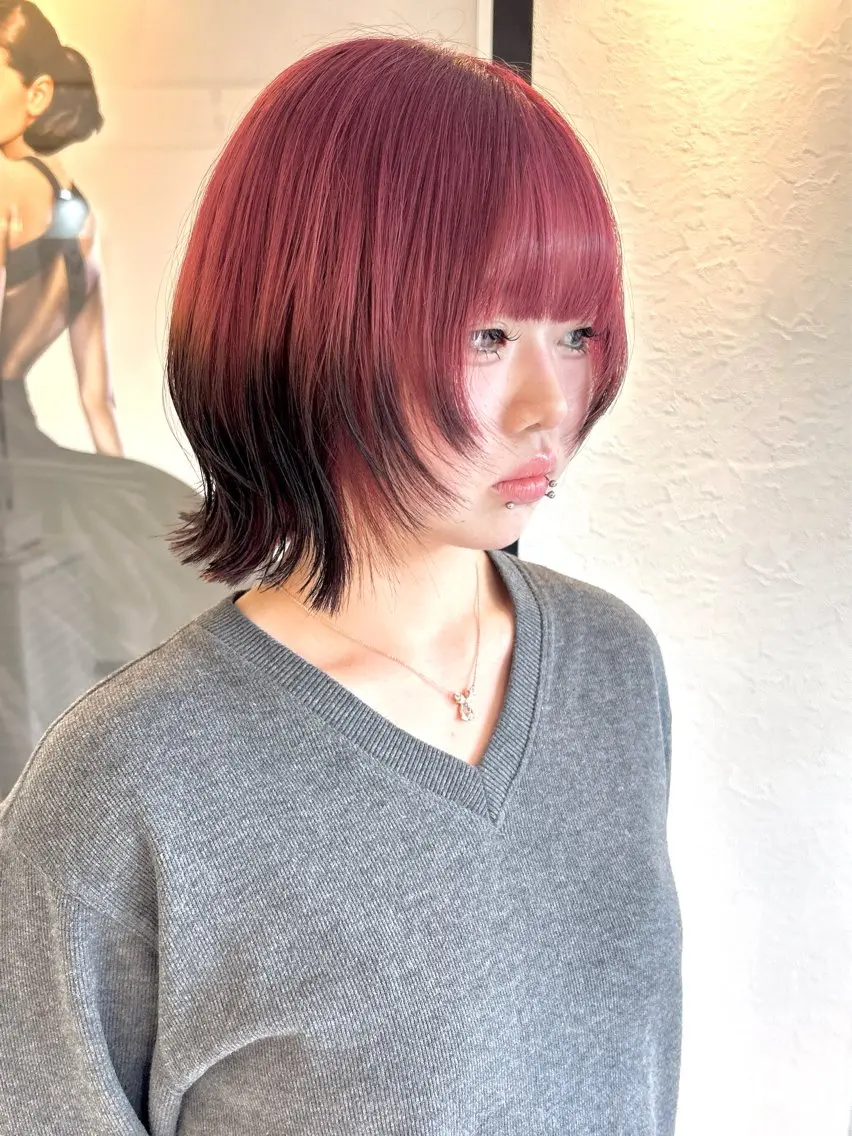ショート カラー カット ヘアカラー RINA/ハイトーン /レイヤー/髪質改善のヘアスタイル