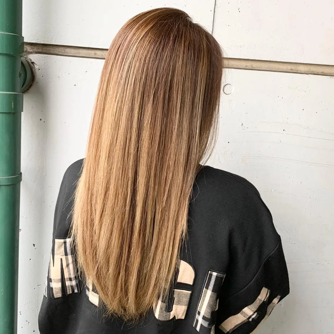 ロング カラー ハイライトカラー ハイライト トリートメント 原山 直人のヘアスタイル
