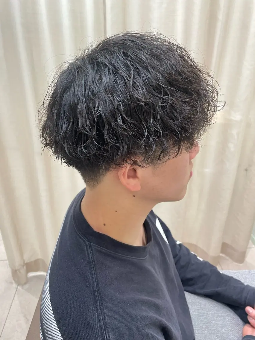 🌀メンズ限定🌀カット+パーマ+3stepTR+marbb洗浄(ミニアロマスパ付)🧖🏻🫧の写真