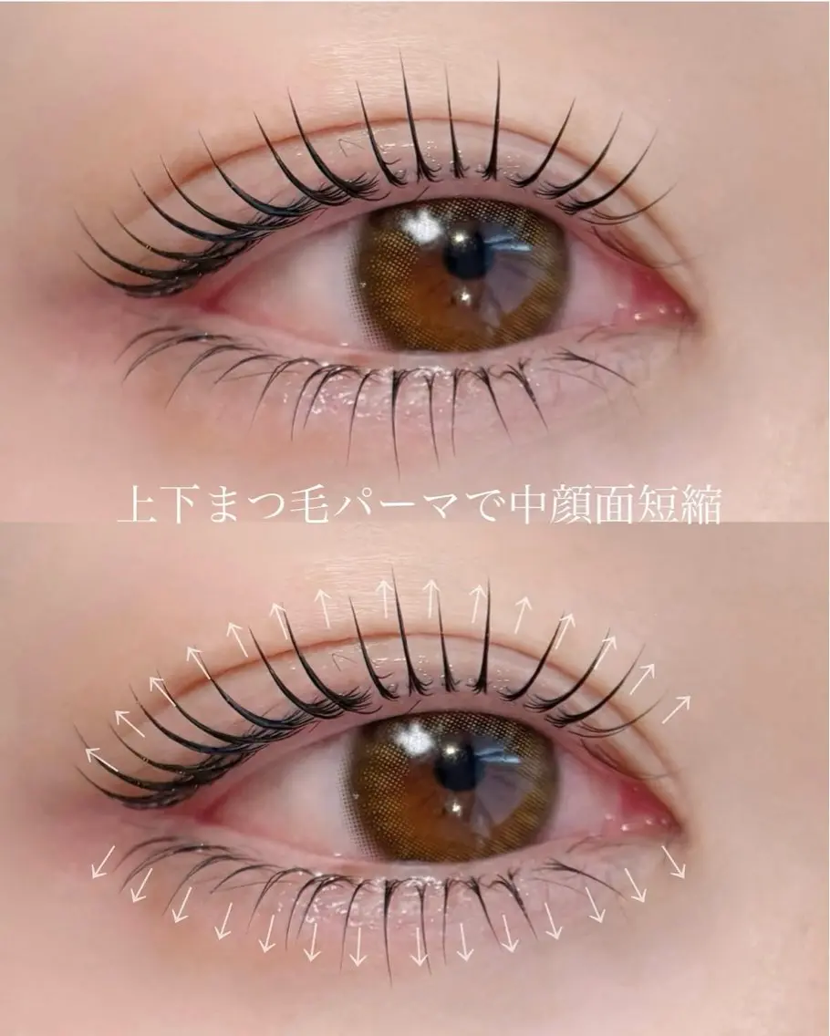【🌈パーマ↑上下↓】おに合わせラッシュリフト【上+下】+美容液の写真